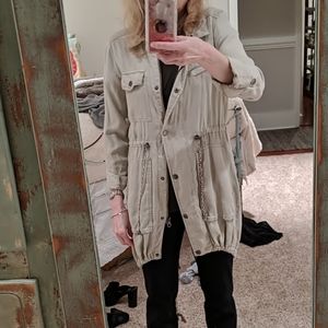 Casual tan lightweight jacket